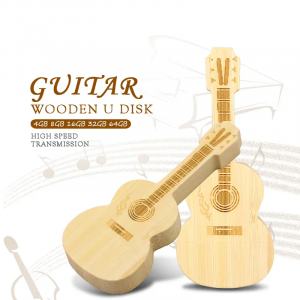 Guitar wooden usb flash disk