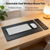 upgrade wireless charging desk mat with phone holder